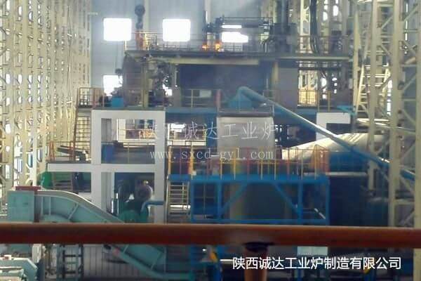 寧夏吉元君泰新材料公司3號(hào)礦棉爐現(xiàn)場安裝情況